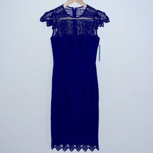 ANTONIO MELANI Navy Lace Dress